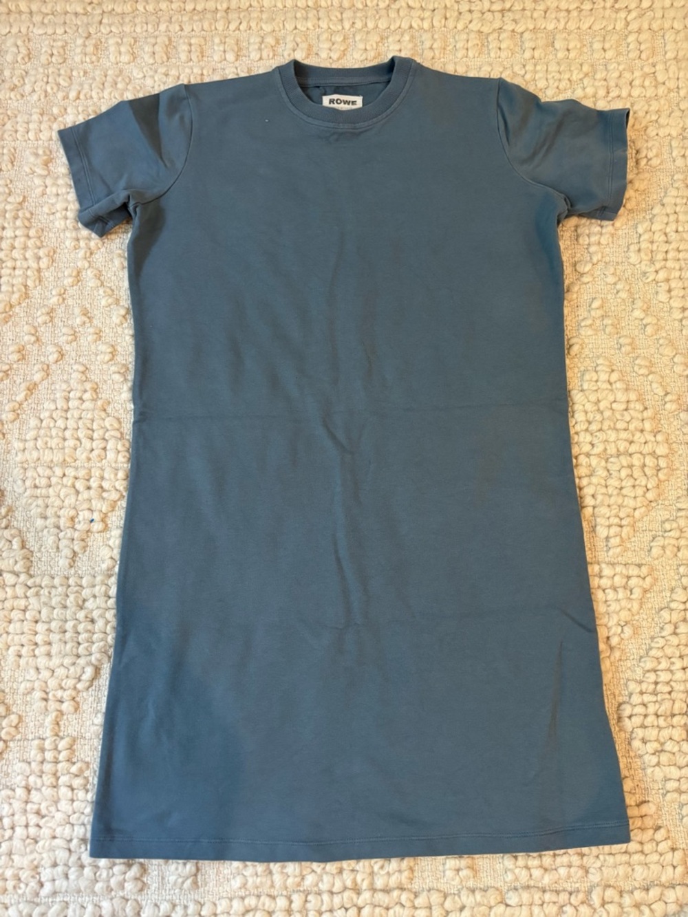 Rowe Blue Crewneck T shirt Dress